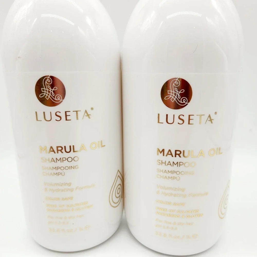 2-Pack Luseta Marula Oil Shampoo Volumizing Sulfate Free Dry Fine Hair Clean Car
